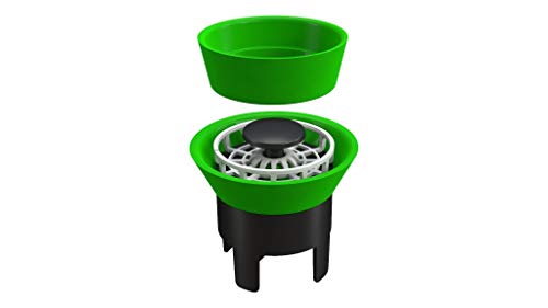 Materiale: ABS + silicone Bonomini 5429AR99B4 Valvola Meccanica di Non Ritorno Anti-Odore, Nero/Verde da ø 40 mm a ø 54 mm