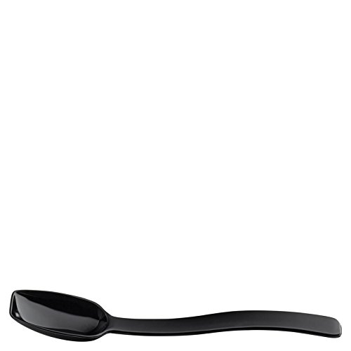 Carlisle 446003 Solid Buffet / Salad Serving Spoon, 0.5 oz, Black