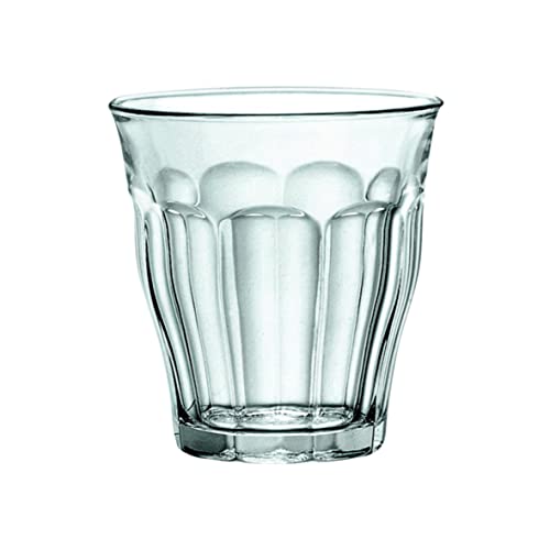 Duralex 1026AB06D0111 Picardie Six Trinkglas, Wasserglas, Saftglas, 200ml, Glas, transparent, 6 Stück