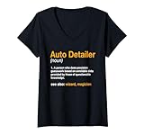 Auto-Detailing Substantiv Auto-Spezialist Automotive Detailer T-Shirt mit V-Ausschnitt