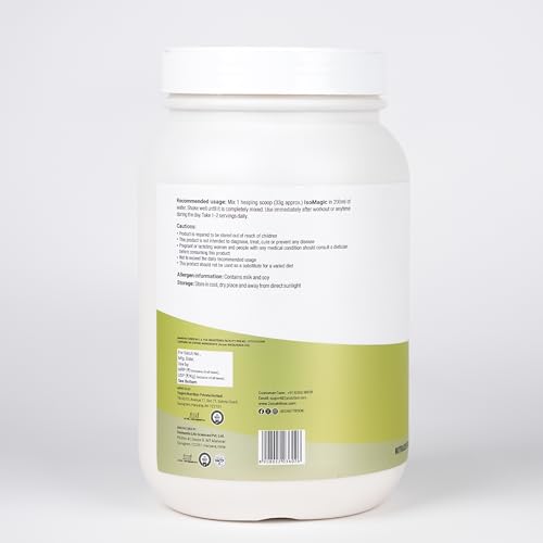 Image of 2X Nutrition Premium Whey Isolate Blend Protein Powder ISOMAGIC with Ashwagandha, 27g Protein, Low Fat & Carbs, for Faster Muscle Growth, Added Free-Form BCAA & L-Glutamine, Pineapple, 1Kg