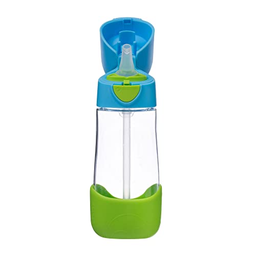 Image of b.box Tritan Straw Drink bottle 450 ml- Ocean Breeze Blue Green(440)