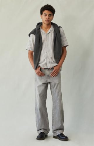 PacSun Men's Dylan Baggy Jeans Tonal Stripe Gray3