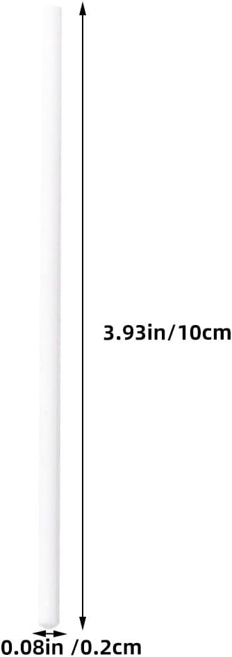 ARTIBETTER 8Pcs Kiln Hanging Rods 3.93 Inch High Temperature Resistant Ceramic Jewelry Burning Sticks for Pottery Bead Firing Accessories