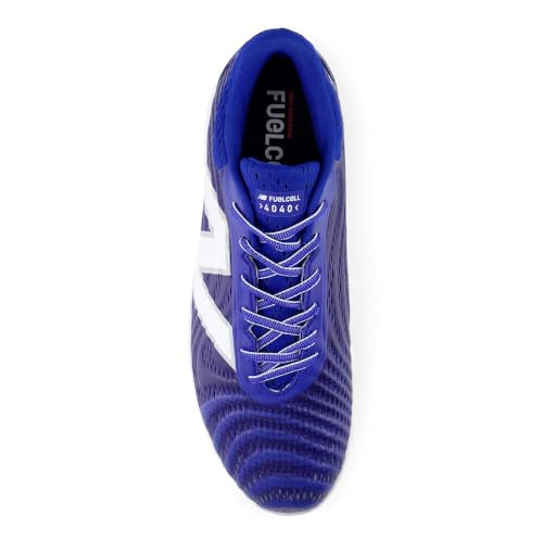 New Balance Men's FuelCell 4040 V7 Metal Baseball Shoe, Team Royal/Optic White, 10 M