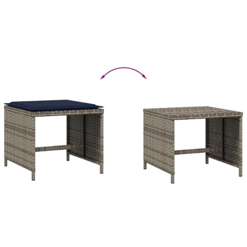 Tabourets de jardin compacts de 40x40 cm pour aménager un petit balcon - 8