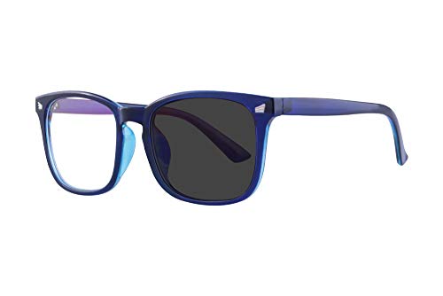 SHINU Occhiali da Sole Fotocromatici Polarizzati per Uomo e Donna Protezione Anti-Riflesso UV400 con Blocco Della Luce Blu per Occhiali da Guida Diurni e Notturni-8068(C3,senza polarizzata)