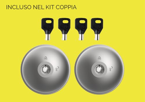 Ufo Meroni Serrature - Ufo2 Serratura Antiscasso Ad Alta Sicurezza Per Furgoni E Veicoli Commerciali Leggeri, Chiusura Furgone Manuale, Serratura Furgone Sicurezza, Lucchetto Furgone (2 Pezzi) - 4