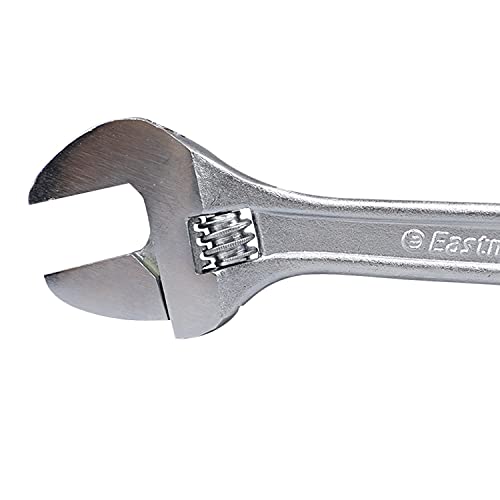 Image of Eastman Adjustable Wrenches Set Of 1Pcs, 10 /250 Mm, Phosphate Finish Fully Hardened And Tempered Plumbing Tools, Adjustable Wrench for All Nut Sizes, Black Phosphate Coating (E-2050)