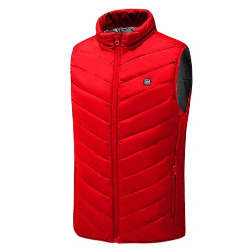 Image of Heated Vest Women and Men USB Rechargeable Heated Vests Stand Collar Packable down Puffer Heating Vest Outerwear