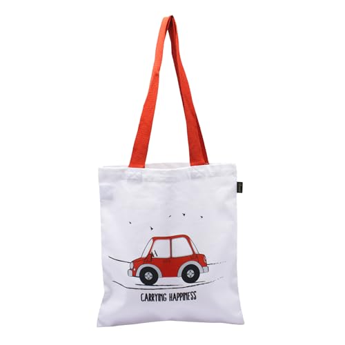 Image of RFD Premium Tote Bag With Printed Designed Canvas Tote Bags For girl & women large capacity,Tote bag For Shopping, College, Travel, school, tuition and gifting 15x13.5 Inch
