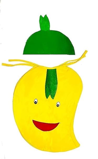 FRAIVIKO Fruits And Vegetable Dress For Kids With Mask and Accessories, Best For Birthday Gifts, School Drama, Function (4-5 Years, Mango) (B0D1XMKG62) Amazon Price History, Amazon Price Tracker