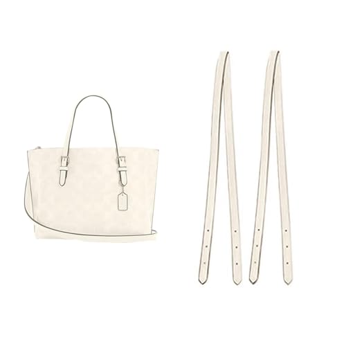 Image of Jiesinlov 2 Pcs Bag Leather Strap Replacement Shoulder Straps for Mollie 25 Tote Handbag(Beige)