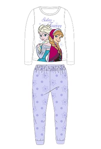 DISNEY 2 Teiliger Pyjama T-Shirt + Hose Kinder (2 bis 8 Jahre) Königin der Schnee Süßes Heißes – 2 Pack : Bedrucktes Pyjama-Set Mädchen Jungen...