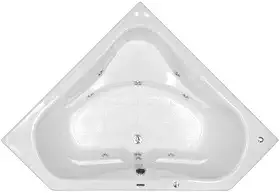 Banheira Hidromassagem Astra Quantum Luxo 190cmx140cmx55cm - 04 Jatos Gel Coat P2 Sem Aquecedor 220V
