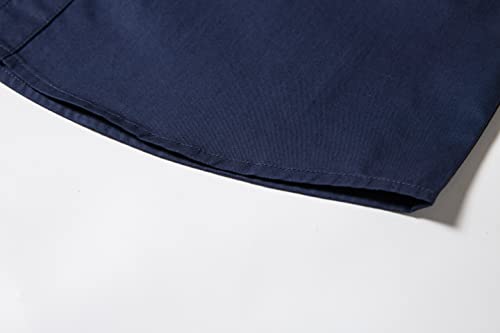 Image of Tronjori Boys Short Sleeve Button Down Casual Woven Shirt Two Pockets