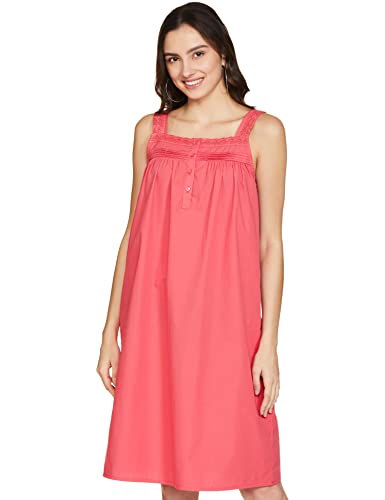 Image of Amazon Brand - Eden & Ivy Women's Cotton Knee Length Sleeveless Nighty