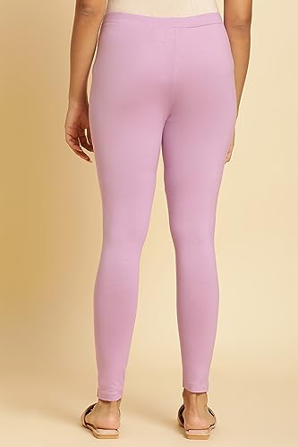 Image of W for Woman Purple Knitted Solid Tights 23AUW60105-220714 L