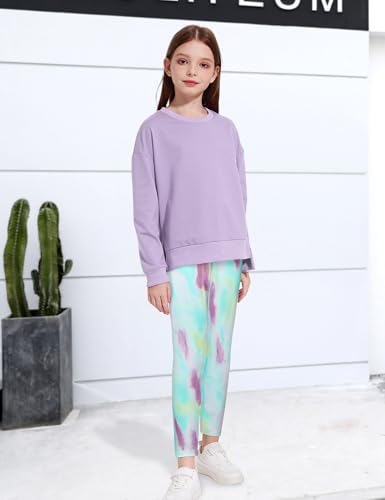 Image of Girl Clothes Sweatshirt Pullover Leggings Tracksuits Outfit 2PC Girls Clothes Size 6-14