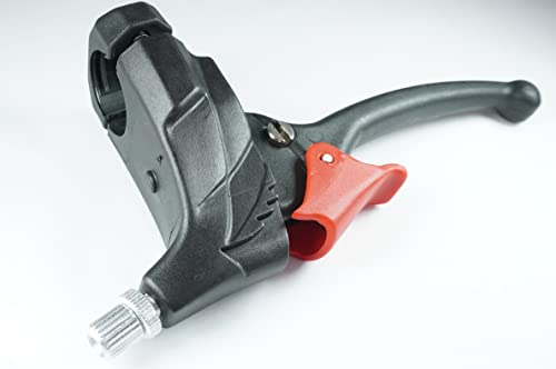 Varios Levier de frein avec blocage de levier de stationnement - Ouvert - Taille de serrage 25 mm - Guidage de frein droit à 80 ° - Vis de réglage - Doublure Cover