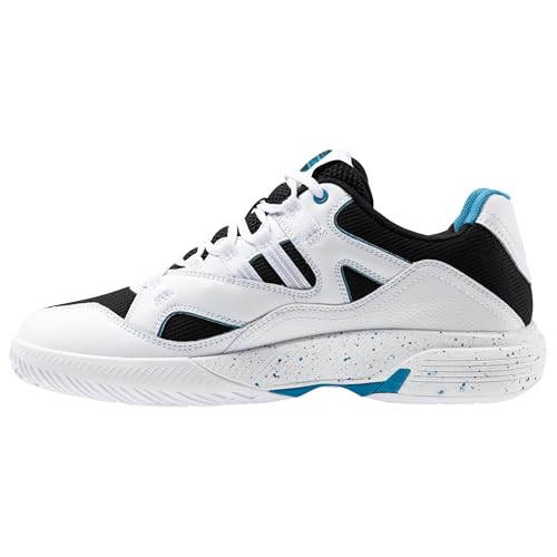 K-Swiss Tura Team Padel Tennis Shoe da uomo, White Black Blue Moon, 41 EU