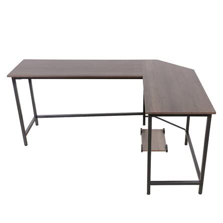 Modern Style L-Shaped Table .Corner Desks For Home Office, Home. Office Workstation, Game Table, Office Desk L Shape, Corner Tables For Small Spaces, Modern Desk, Corner Computer Desk（Black） #TOP14
