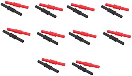 10Set J.20009 Banana Coupler Jack Socket Connector Female to Female Insulated Banana Connector Banana Plug Extension Adapter 4mm