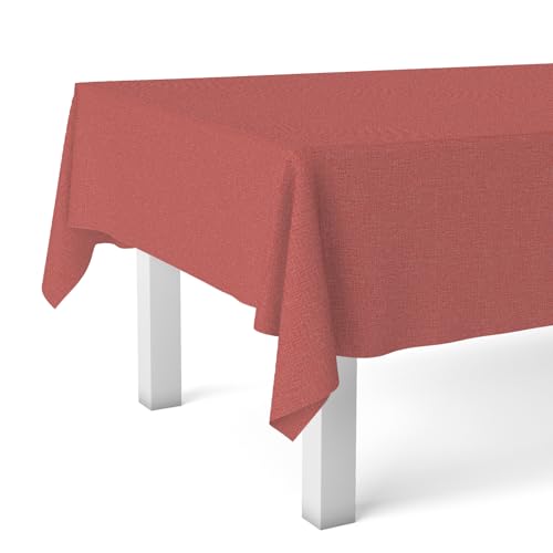 Martina Home Nappe en Toile cirée TER Rouge 250 x 140 cm