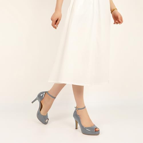 Image of AUMOTED High Heels Pumps Platforms Shoes for Party Daily 3.4 inch Dressy Pumps