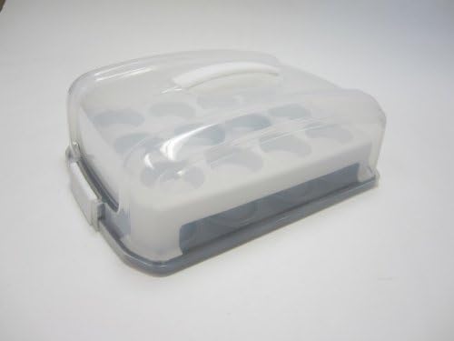 Chloe's Kitchen Cup Cake or Muffin Carrier with Pan, 24-Cavity