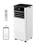Portable Air Conditioners, 8000 BTU AC Unit with Remote Control, 4-in-1 Smart Portable AC with Cooling, Dehumidifier, Fan, and Sleep Mode, for 250 Sq.Ft Apartment, Dorm, Window Mount Kit Included