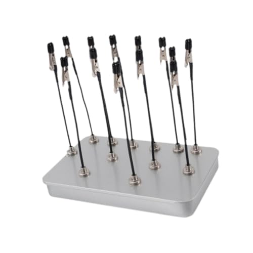 Colaxi Painting Stand Base Model Painting Clips Coloring Clip Base Model Holder for Spray Paint Hobby Model Parts Assemble, Silver