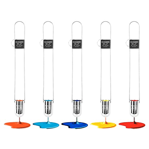 Gelttulu Zahn Cup Immersion Viscosity Cup,#1 To #5 Dip Type 44Ml Stainless Steel Viscometer Flow Cup With Storage Rack For Paint thumb #5