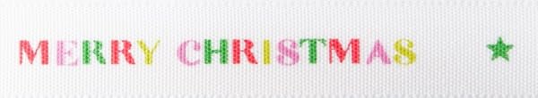Merry & Bright White/Multi 15mm x 20M, White/ Multi