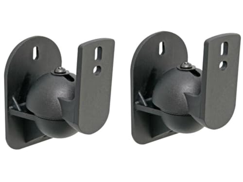 Soporte de pared para altavoces Velleman en pack de 2 piezas con tornillos de montaje hasta 3,5 kg