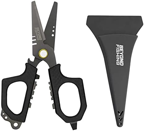 Tesoura de pesca profissional Beyond Fishing de 16,5 cm, lâminas ...