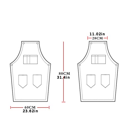 Tablier cuisine anti-taches 4 poches pour protéger vos vêtements - 3