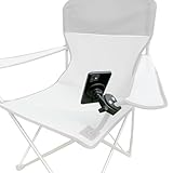 Maxby Camping Chair Phone Mount & Holder | Magnetic Clamp-On Phone Mount for Outdoor Chairs, Tailgates & Beach Days | Hands-Free Viewing for Sports Parents, Campers & Festival Fans
