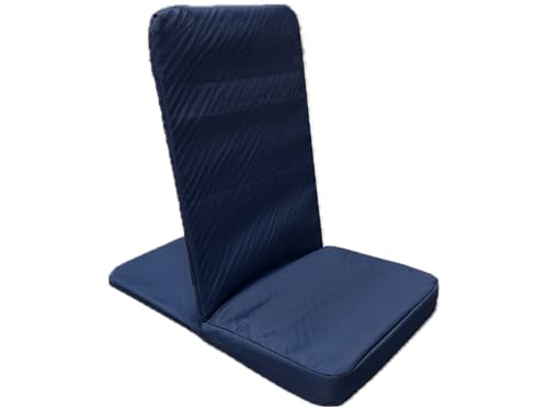 Image of Original BackJack-Made in THE USA- Extra Large Tough Duck Navy Lightweight Floor Seating Chair for Gaming, Families, Parents, Daycare, Back Support, Reading, Yoga, Meditation, Dorm