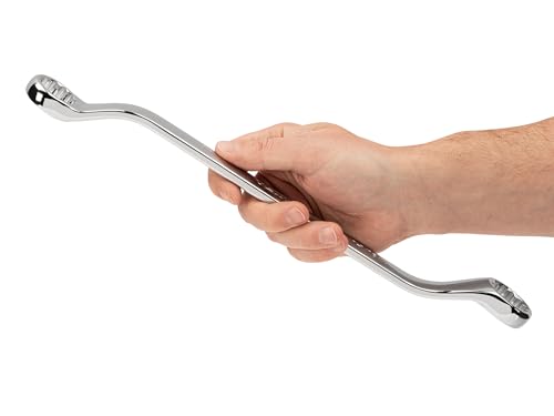 Image of TEKTON 1 x 1-1 /16 Inch 45-Degree Offset Box End Wrench | WBE23325