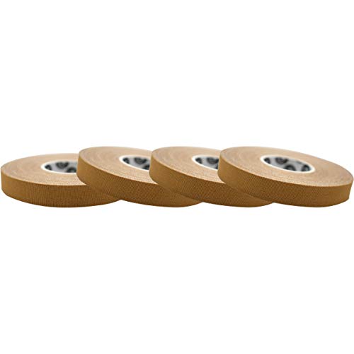 Monkey Tape 4-Pack (0.4” x 15yds, Tan) Premium Jiu Jitsu Sports Athletic Finger Tape - for BJJ, Grappling, MMA, & Judo