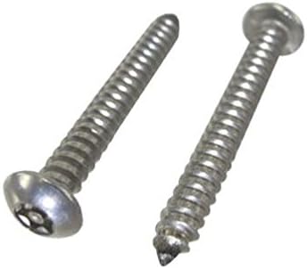 # 10 X 2" Stainless Steel Button Head Tamperproof Torx Sheet Metal Screw (Box of 100)