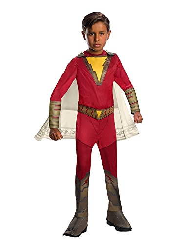 Rubie's Costume Ufficiale DC Comic Shazam! - Costume Classico da Supereroe per Bambini, Taglia Grande età 8-10 Anni