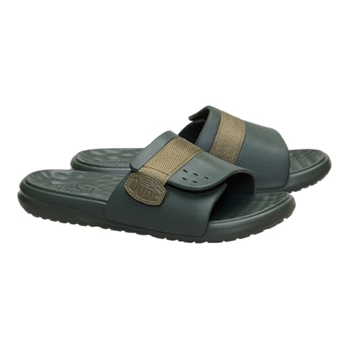 HEYDUDE Men's Wave ALT Slide, Deep Green, Size 7 - image 2