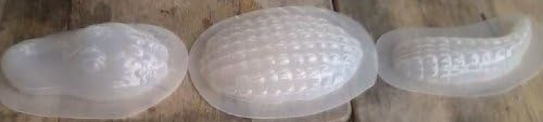 Small 3 Piece Alligator Plastic Craft Mold Set to Make Using Concrete or Plaster 7017