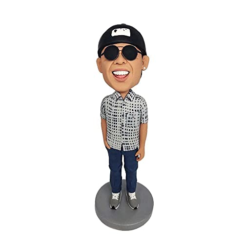mydedor Custom Bobble-Heads Figurine Customized Doll, Male Doctor with Books Custom Bobble Head, Bobble Head Figures Handmade Personalized Sculpture Gift for Man