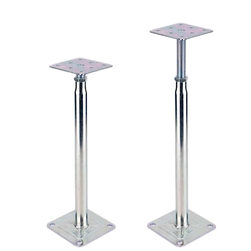 Lot de 2 crics antidérapants d'absorption des chocs, réglable pour le sol, crics de solive de