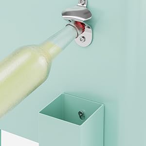Bonnlo Glacière à roulettes 76 L Frigo de Jardin ou Camping avec Bouchon de Décapsuler l'Ouvre-Bouteille et l'Attrappe-Capsule Chariot Frigorifique pour Patio Jardin Terrasse Vert Menthe
