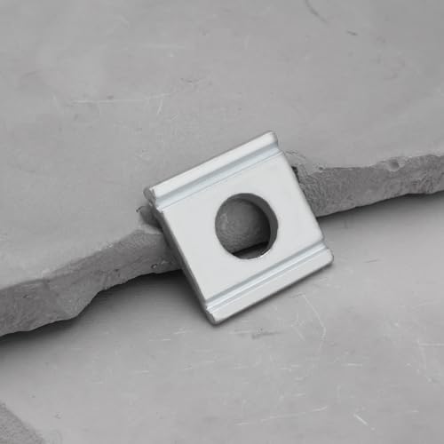 LT Easiyl 10 Stück DIN434 Nutdichtung, M8, quadratische Unterlegscheiben, abgeschrägt, Ersatzteil, metrische Unterlegscheiben aus verzinktem Stahl, konische Unterlegscheiben, 8 %, Doppelnut