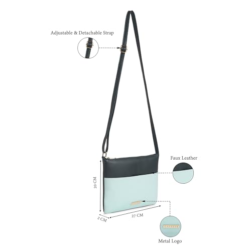 Image of Caprese Kiwi Medium Sling Bag for Women with Adjustable Strap & Zipper Closure for Comfortable Wear | Versatile Handbag for Everyday Use, Travel, and Special Occasions